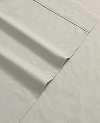 Calvin Klein Washed Cotton Percale 4-Pc. Sheet Set