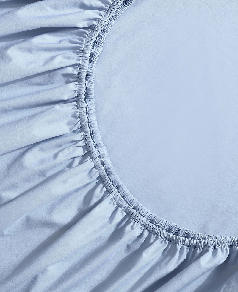 Calvin Klein Washed Cotton Percale 4-Pc. Sheet Set