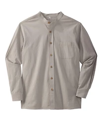 KingSize Big & Tall Gauze Mandarin Collar Shirt