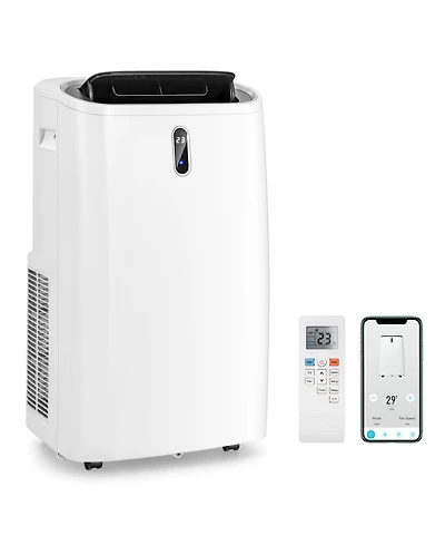 Gymax 12000 Btu Ashrae Portable Air Conditioner Controlled by WiFi Smart App & Remote