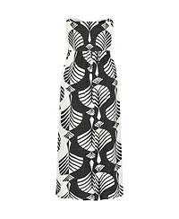 City Chic Plus Peta Border Print Maxi Dress
