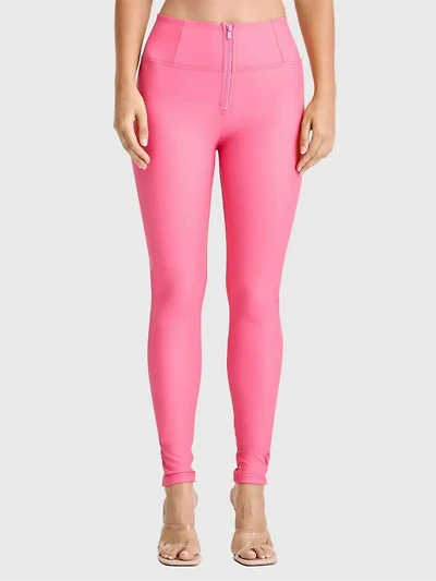 Freddy Women's Faux Leather High-Rise Sculpting Skinny Pants