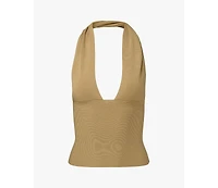 WeWoreWhat Women's Knit Halter Top