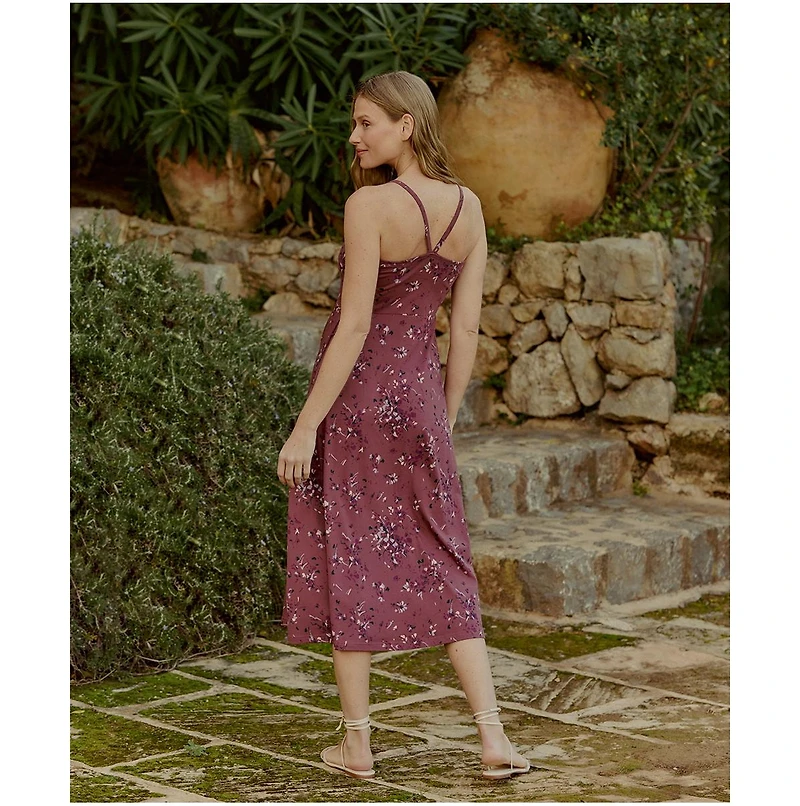 Pact Women's Fit & Flare Midi Dress