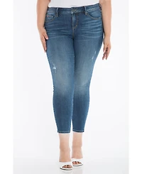 Slink Jeans Plus Denim Mid Rise Skinny 28" inseam