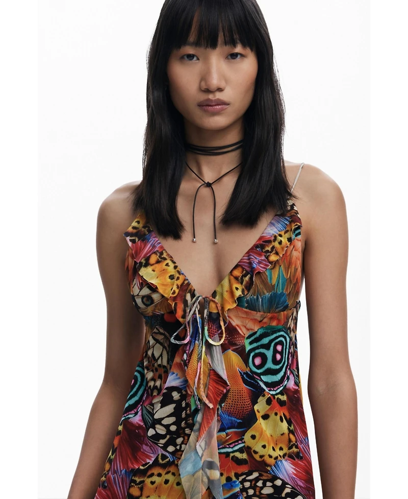 Desigual Women's T-shirt designed by Mr. Christian Lacroix