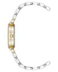 Anne Klein Women's Quartz Oval Roman Numeral Two-Tone Metal Alloy Watch, 25mm