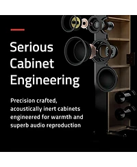 Fluance Signature HiFi Surround Sound Home Theater 5.0 Channel Speaker System including 3-Way Floorstanding Towers, Center and Rear S