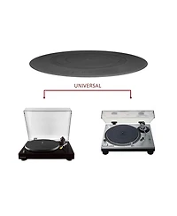 Fluance Turntable Platter Mat (Rubber Black) - Durable Audiophile Grade Silicone Design for Vinyl Record Players (Pfhtrp)