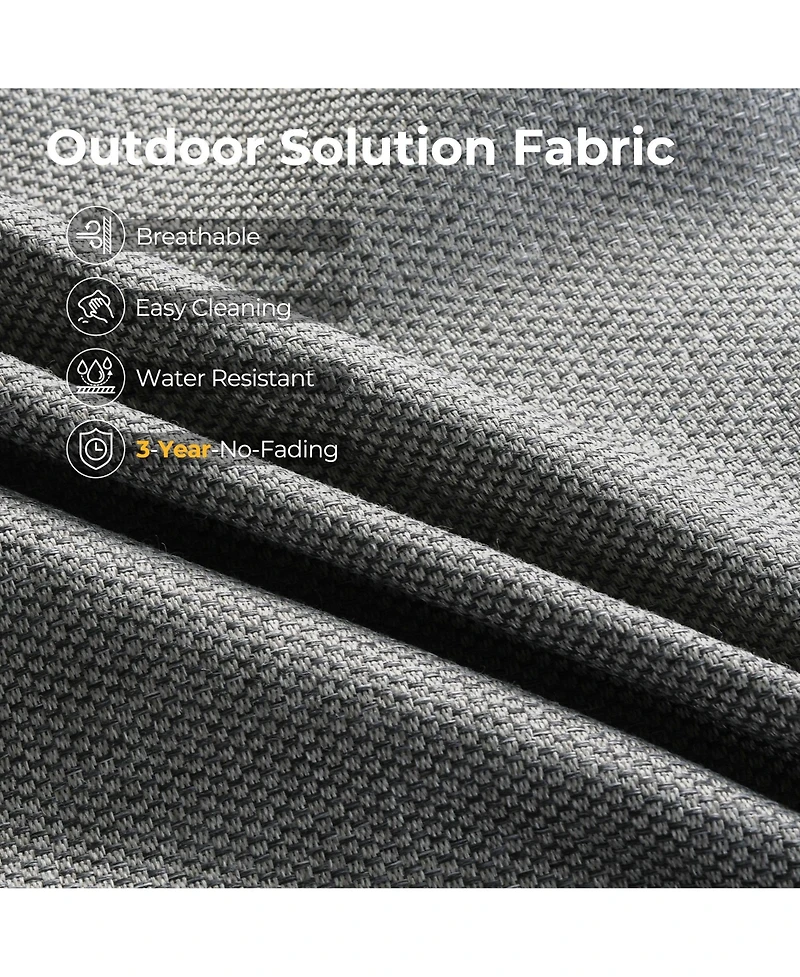 Xizzi 13 Piece Outdoor Patio Furniture Sets with Fire Pit Table,All Weather Wicker Sectional Sofa Extra Deep Swivel Chairs and Solar Powere