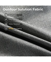 Xizzi 13 Piece Outdoor Patio Furniture Sets with Fire Pit Table,All Weather Wicker Sectional Sofa Extra Deep Swivel Chairs and Solar Powere