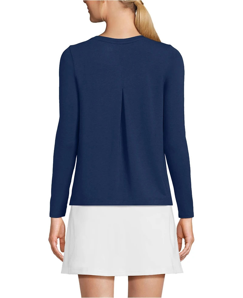 Lands' End Women's Power Performance Long Sleeve Scoopneck Tee