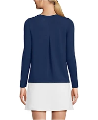 Lands' End Women's Power Performance Long Sleeve Scoopneck Tee