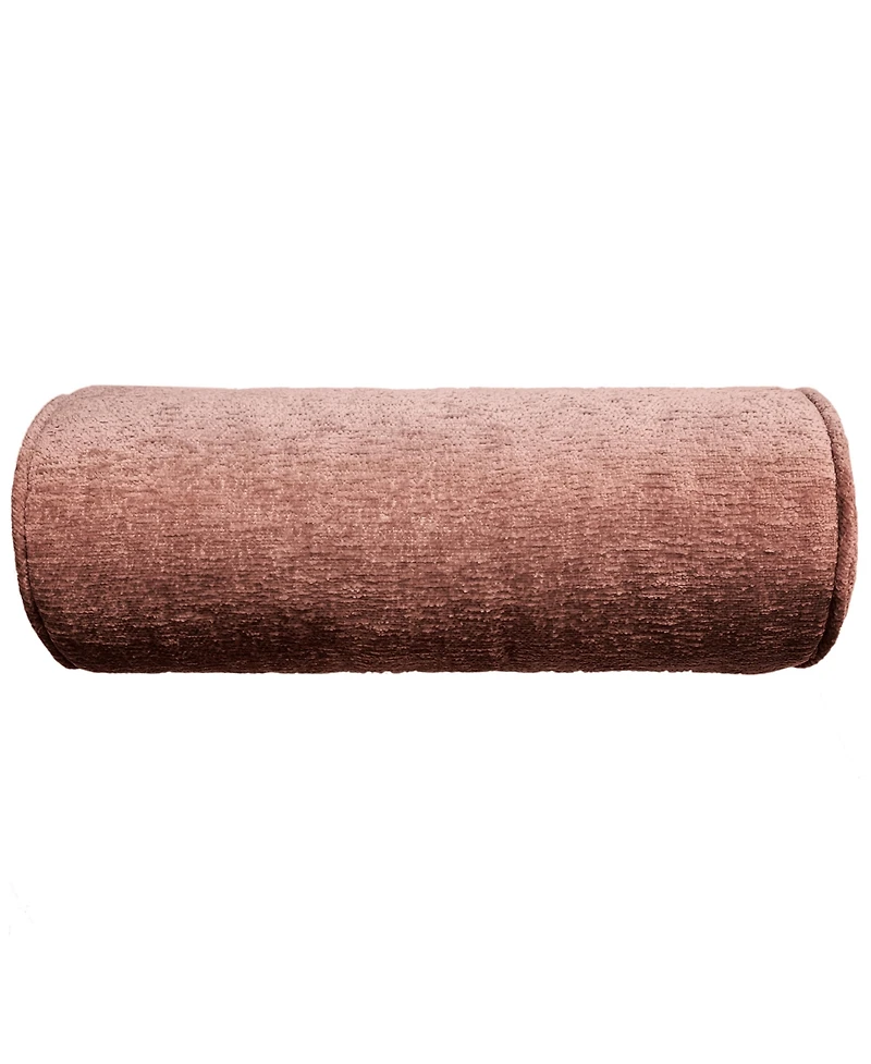 Edie@Home Delmonico Chenille Lumbar Neck Roll Decorative Pillow