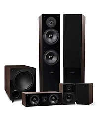 Fluance Elite High Definition Surround Sound Home Theater 5.1 Channel Speaker System including Three-way Floorstanding, Center Channel, Rear Surround