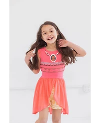 Disney Princess Moana Girls Romper With Skirt Overlay Toddler |Child