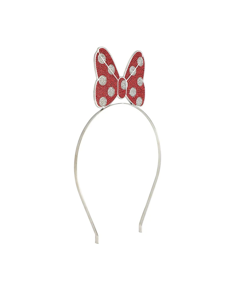Disney Minnie Mouse Bow Glitzy Metal Headband