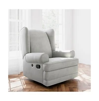 Storkcraft Serenity Wingback Upholstered Recliner Glider