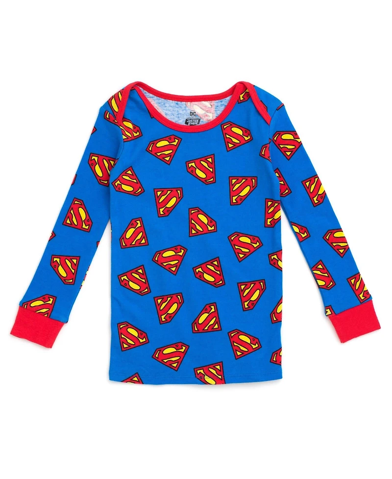 Justice League Baby Boys Pajama Shirt and Pants Sleep Set
