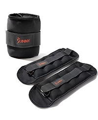 Sunny Health & Fitness Ankle Weights 2 lb, Pair, Black