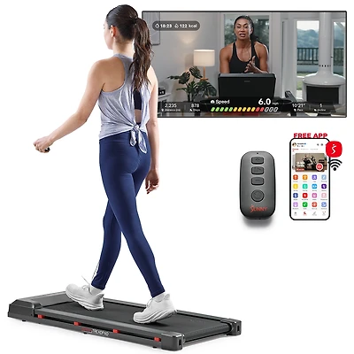 Sunny Health & Fitness Treadpad 100 Smart Walking Treadmill with Led Screen & WiFi/Bluetooth