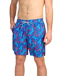 Tailorbyrd Big & Tall Lobster Print Swim Shorts