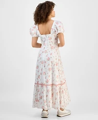 And Now This Women's Cotton Corset-Look Maxi Dress, Created for Macy's