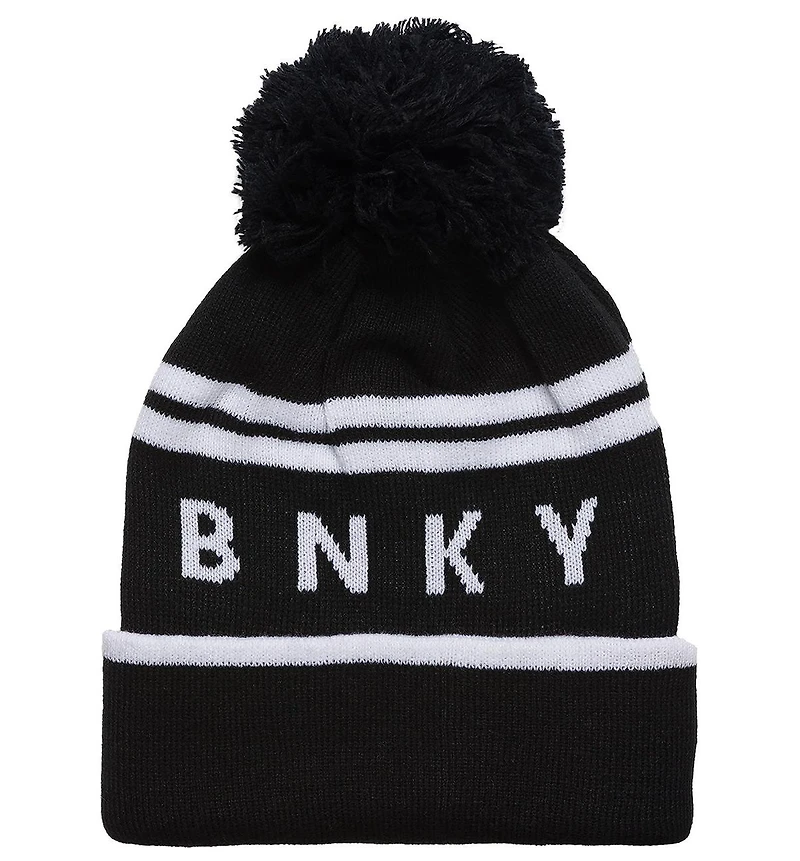 BinkyBro Boys Sundance Pom - Raven Beanie