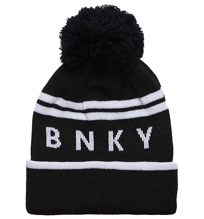 BinkyBro Boys Sundance Pom - Raven Beanie