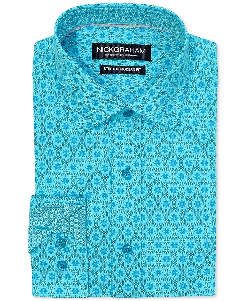 Nick Graham Men's Hexagon Star Dress Shirt