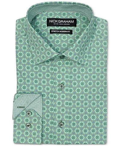 Nick Graham Men's Hexagon Star Dress Shirt