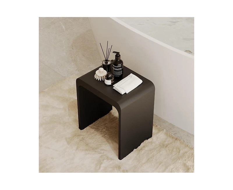 Casainc Freestanding Solid Surface Bathroom Shower Stool