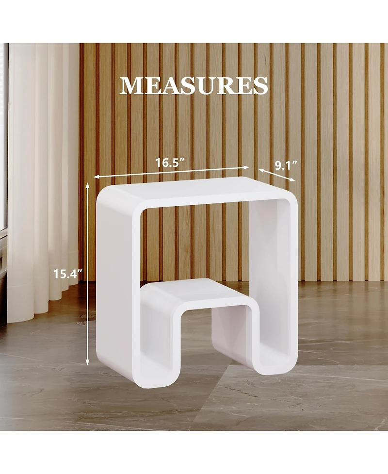 Casainc Freestanding Solid Surface Bathroom Shower Stool