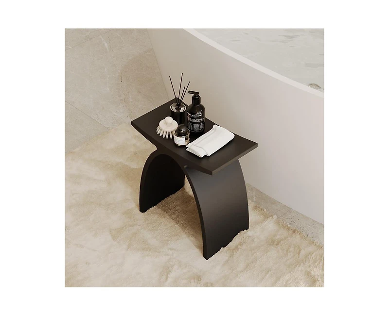 Casainc Freestanding Solid Surface Bathroom Shower Stool