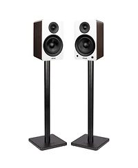 Fluance Ai61 Powered 2-Way 2.0 Stereo Bookshelf Speakers with Speaker Stands 6.5" Drivers 120W Amplifier for Turntable Bluetooth 5 Wireless Music