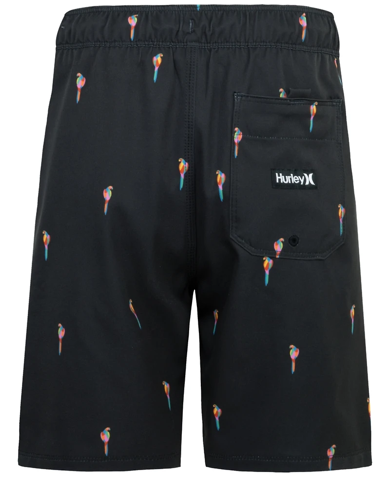 Hurley Big Boys Ditsy Birds Pull-On Swim Shorts