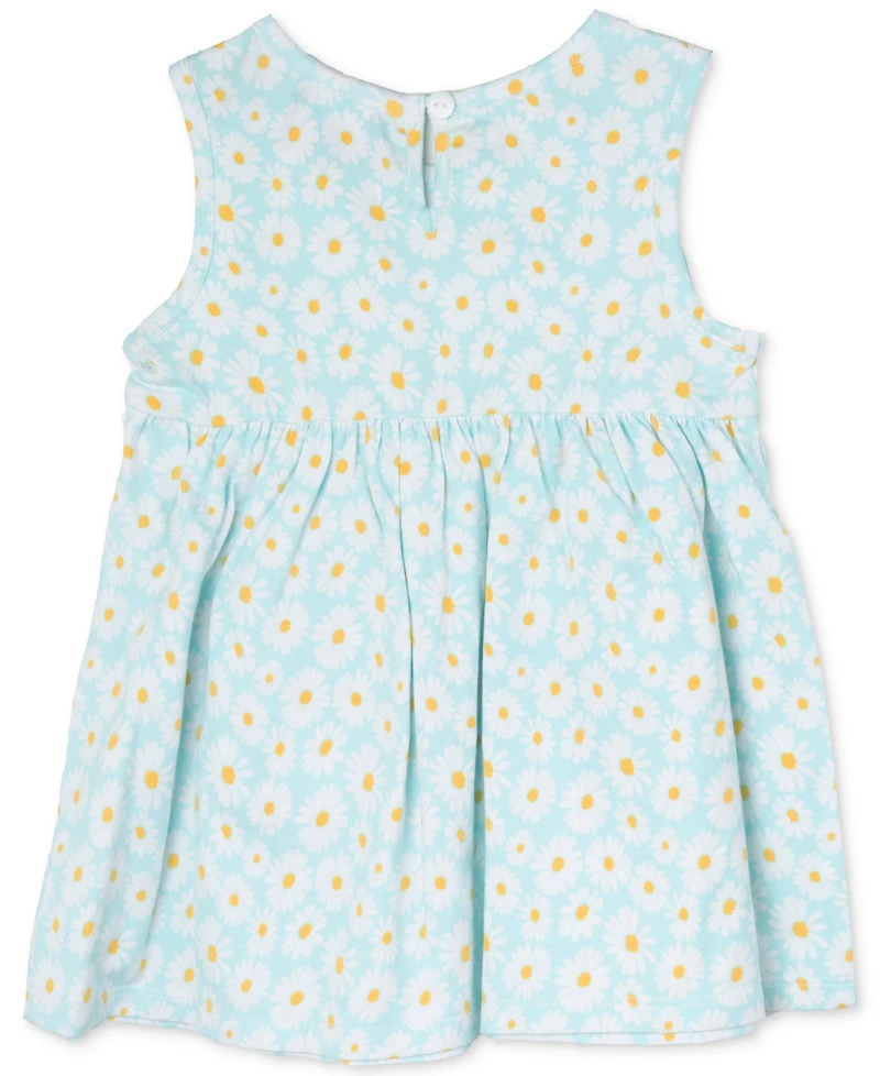 Rare Editions Baby Girls Print Tank Dress with Pockets & Headband, 2 Piece Set