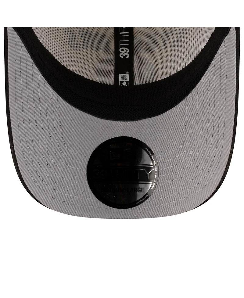 New Era Men's Cream/Black Pittsburgh Steelers 2025 Nfl Draft 39THIRTY Flex Hat