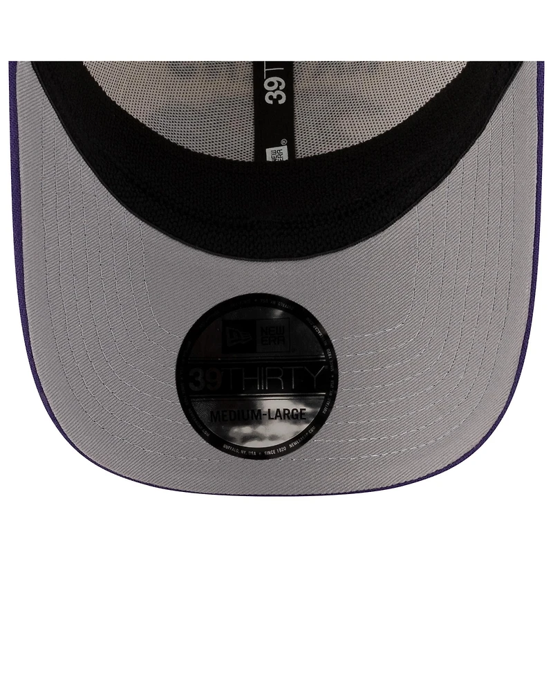New Era Men's Cream/Purple Baltimore Ravens 2025 Nfl Draft 39THIRTY Flex Hat