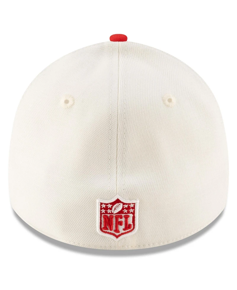 New Era Men's Cream/Red Kansas City Chiefs 2025 Nfl Draft 39THIRTY Flex Hat