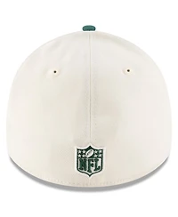 New Era Men's Cream/Green York Jets 2025 Nfl Draft 39THIRTY Flex Hat
