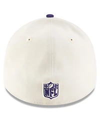 New Era Men's Cream/Purple Baltimore Ravens 2025 Nfl Draft 39THIRTY Flex Hat