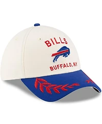 New Era Men's Cream/Royal Buffalo Bills 2025 Nfl Draft 39THIRTY Flex Hat