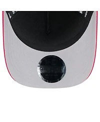 New Era Men's Black/Red Houston Texans 2025 Nfl Draft 9FORTY A-Frame M-Crown Adjustable Hat