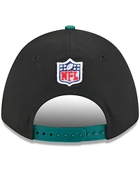 New Era Men's Black/Green New York Jets 2025 Nfl Draft 9FORTY A-Frame M-Crown Adjustable Hat