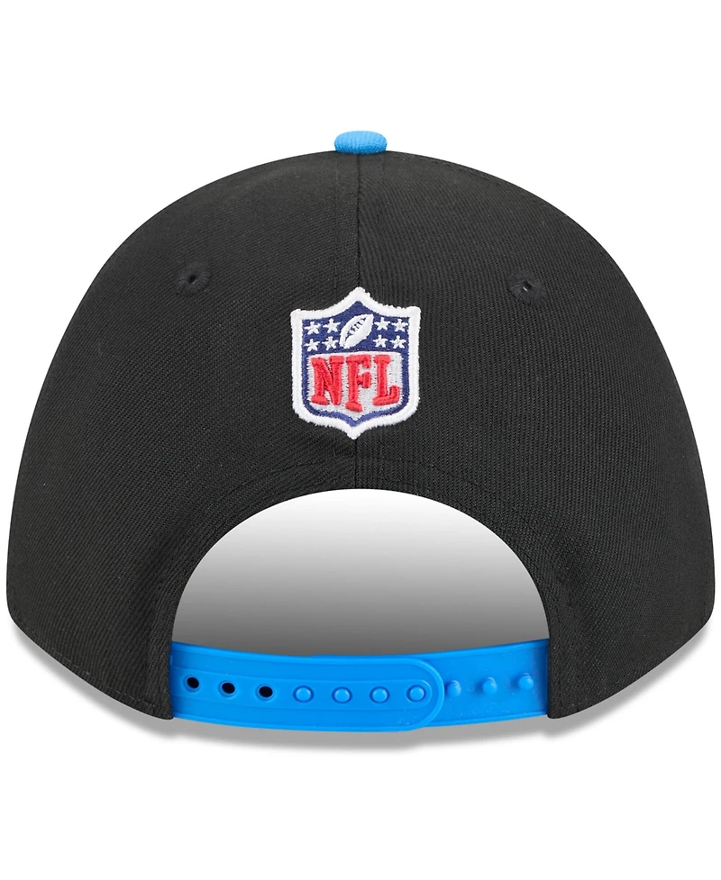 New Era Men's Black/Powder Blue Los Angeles Chargers 2025 Nfl Draft 9FORTY A-Frame M-Crown Adjustable Hat