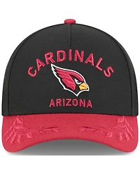 New Era Men's Black/ Cardinal Arizona Cardinals 2025 Nfl Draft 9FORTY A-Frame M-Crown Adjustable Hat
