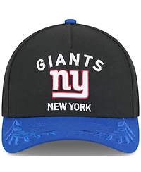 New Era Men's Black/Royal New York Giants 2025 Nfl Draft 9FORTY A-Frame M-Crown Adjustable Hat