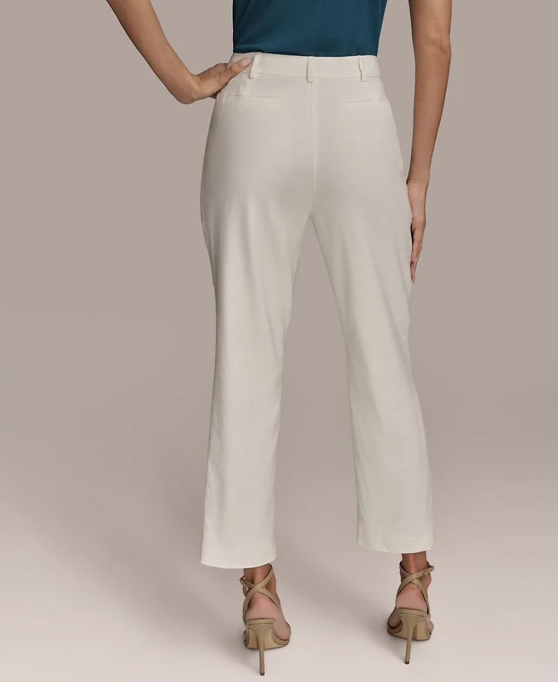 Donna Karan New York Women's Linen Blend Ankle Pants