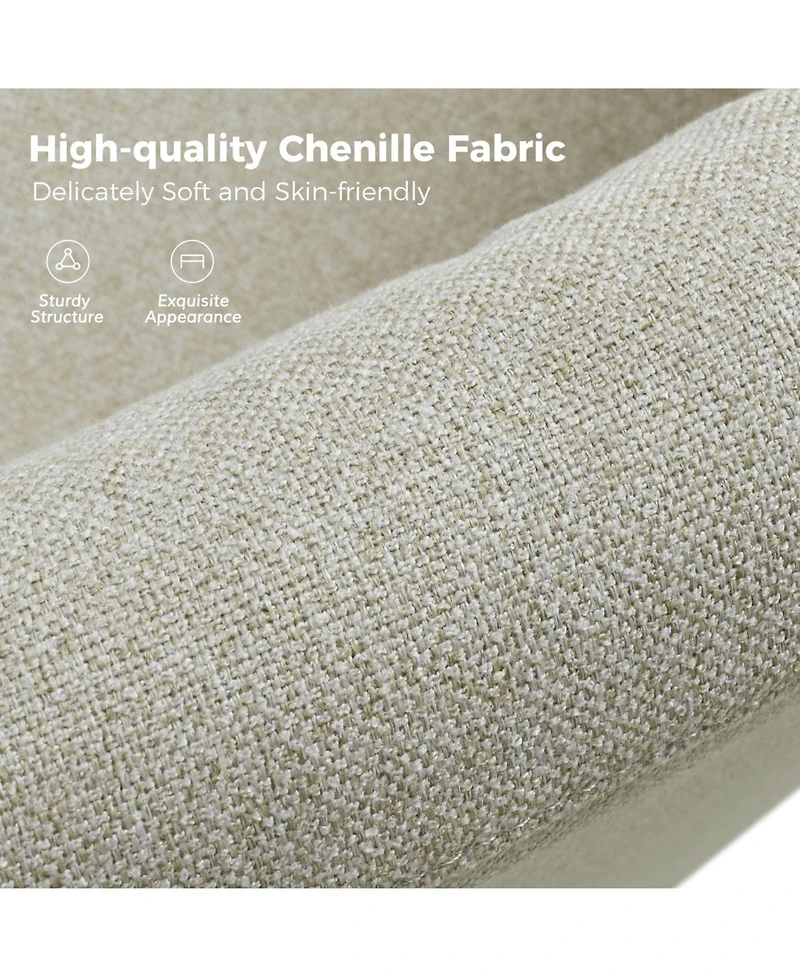 Modern Asser Slipcovered Swivel Chair